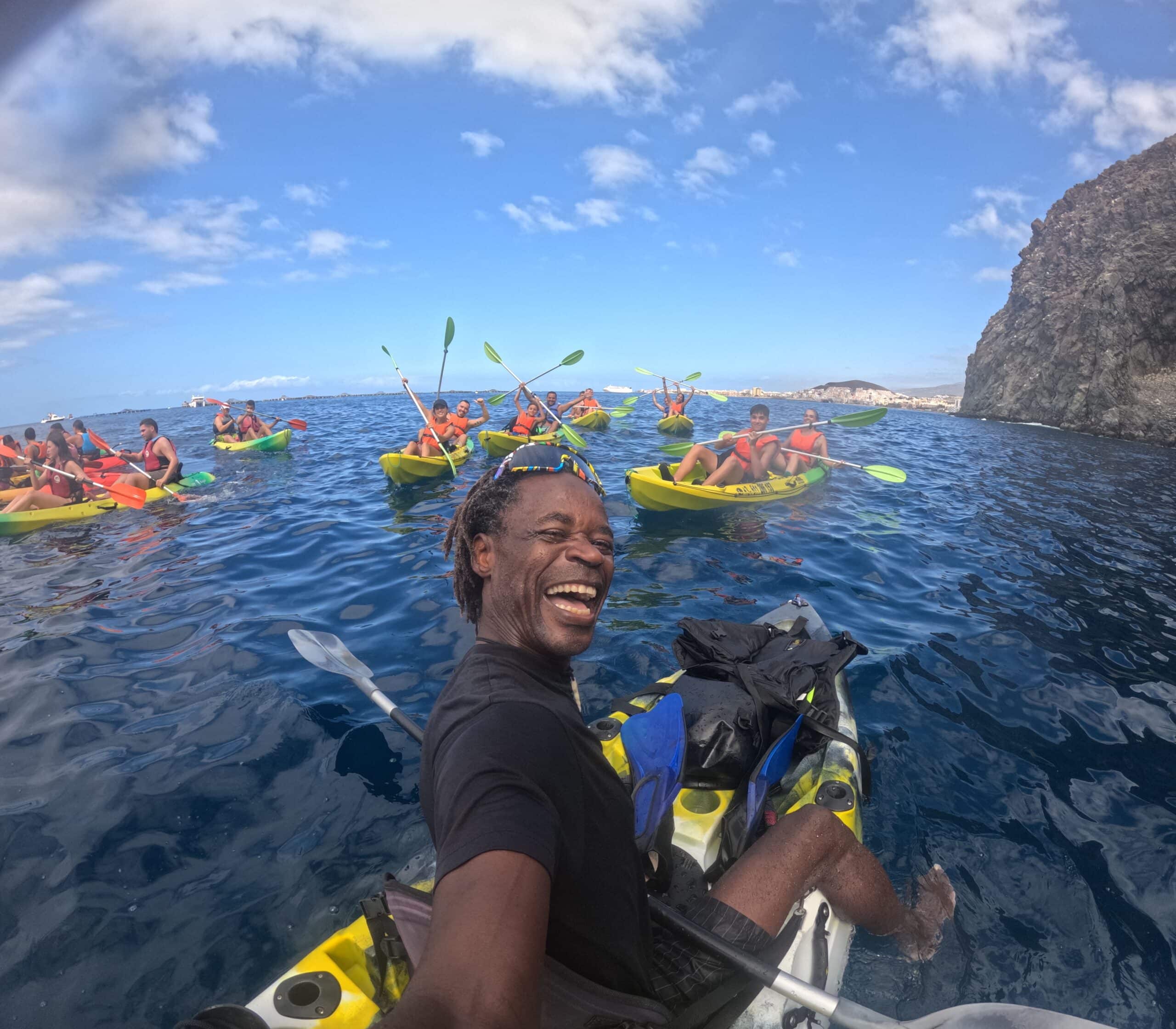 Paisaje natural desde un kayak